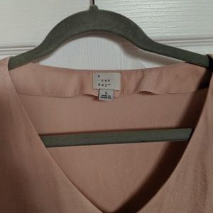 a new day Tops - A new day pink v Neck blouse a new day Tops - A new day pink v Neck blouse